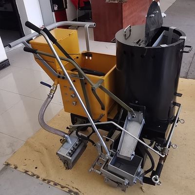 Gas Heating Hand Push Thermoplastic Road Line Marking Machine With 3-10m/min Marking Speed