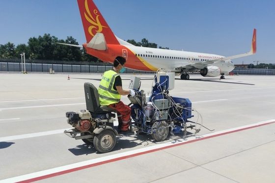 98:2 MMA+BPO 2K Quickly Drying Airless Spraying Line Striper Marking Machine- External Mixing
