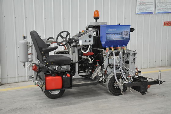 Small Passenger Driving Thermoplastic Road Line Marking Truck with 1.2-3.0mm Marking Thickness and 4KM/h Speed