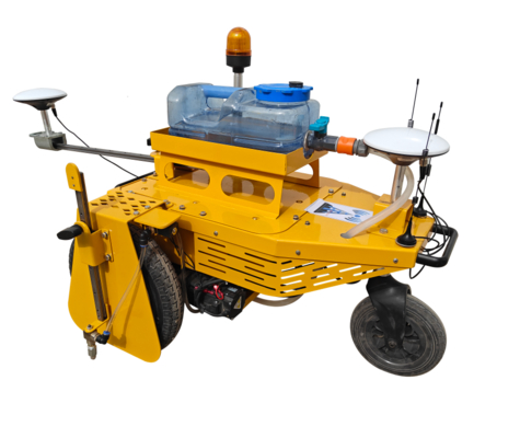 Smart  Pre Marking Robot  Machine Road Marking  - Satellite Positioning