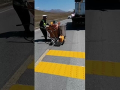 thermoplastic convex line noise line profile line marking machine