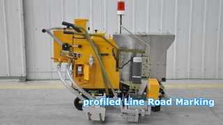two components 2K  profiled line road marking machine